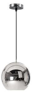 Toolight - Závěsná lampa koule 20cm LE03-1, chromová, OSW-00705