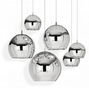Toolight - Závěsná lampa koule 20cm LE03-1, chromová, OSW-00705