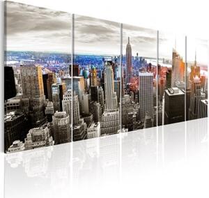 Obraz - New York: Grey Tower Blocks