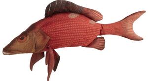 Červený polštář Fish Paul - 93*34*17cm
