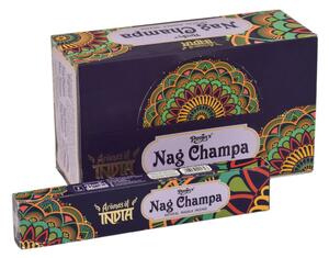 Vonné tyčinky, Nag Champa, Aromas of India, 23cm, 15g, (Poojas)