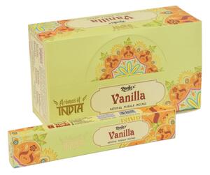 Vonné tyčinky, Vanilla, Aromas of India, 23cm, 15g, (Poojas)