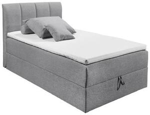POSTEL BOXSPRING, 120/200 cm, textil, šedá MID.YOU - Postele boxspring, Online Only