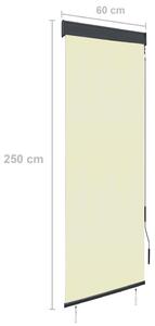 Venkovní roleta - 60x250 cm | krémová