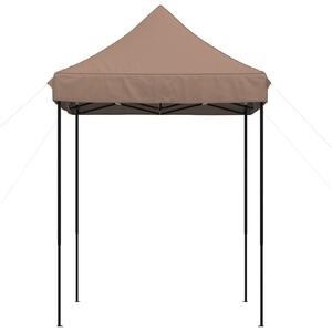 Skládací party stan pop-up hnědý 200 x 200 x 306 cm