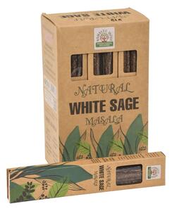 Vonné tyčinky, White Sage, Natural Masala, 23cm, 30g (Orkay)