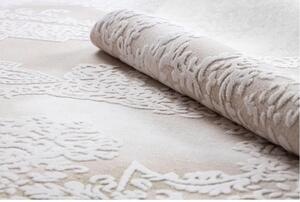 Luxusní kusový koberec akryl Aleta smetanověbílý 80x300cm