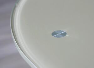 Konferenční stolek Riva, kov/cappuccino sklo