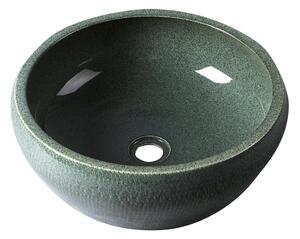 Sapho PRIORI keramické umyvadlo, průměr 42 cm, zelená
