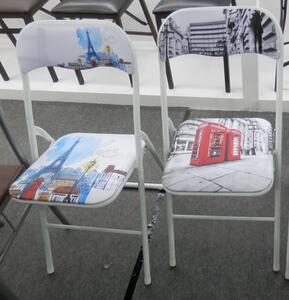 Skládací židle Jamos, motiv ulice Londýna