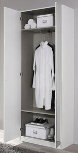 Šatní skříň Minosa, 69 cm, lesklá bílá
