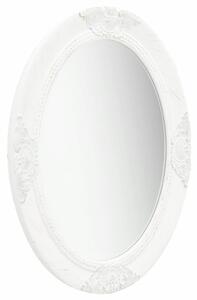 Nástěnné zrcadlo Seall - barokní styl - 50x70 cm | bílé