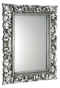 SCULE zrcadlo v rámu, 70x100cm, stříbrná IN156