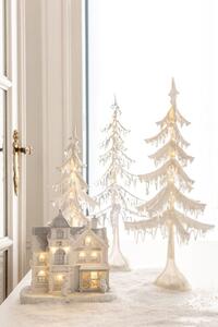 2 svítící vánoční stromky - 14*14*38cm