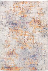 Kusový koberec Atlanta šedo oranžový 200x200cm