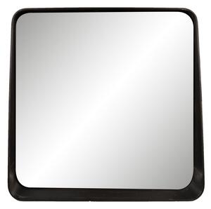 Nástěnné zrcadlo v černém kovovém rámu - 53*10*51 cm