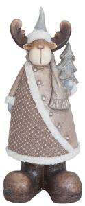 Dekorace keramický stojící Sob - 16*14*40 cm