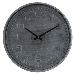 Šedé nástěnné hodiny Ricard grijs - Ø39*5 cm