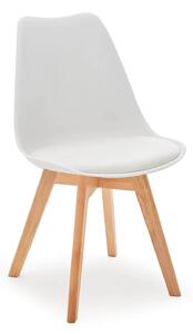 Čalouněné Skandinávská Židle RIO Bílý