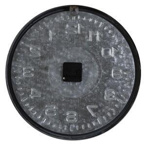 Šedé nástěnné hodiny Ricard grijs - Ø39*5 cm