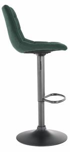 TEMPO Barová židle, zelená / černá, LAHELA