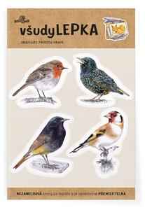 Všudylepka vel. 1 -042 - ptáci na krmítku