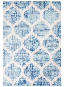 Kusový koberec Mřížka modrý 120x170cm