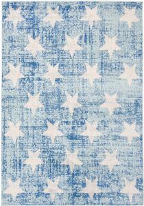 Dětský kusový koberec Hvězdičky modrý 120x170cm