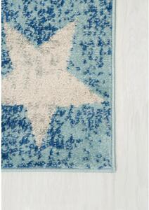 Dětský kusový koberec Hvězdičky modrý 140x200cm