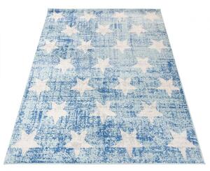 Dětský kusový koberec Hvězdičky modrý 160x220cm