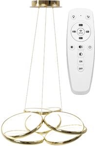 Toolight - LED závěsné svítidlo APP794-CP + dálkové ovládání, zlatá, OSW-04021