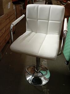 Aga Barová židle s područkami MR2010 Bílá