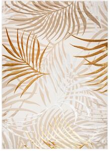 Makro Abra Kusový koberec GOLDEN NA44C Listy krémový Rozměr: 80x150 cm