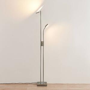 Lindby - Seppa LED Stojací Lampa Satin NickelLindby - Lampemesteren