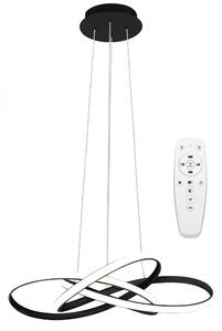 Toolight - LED závěsné svítidlo APP814-CP + dálkové ovládání, černá, OSW-04025