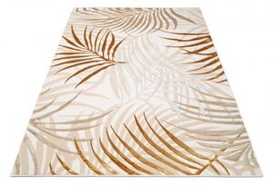 Makro Abra Kusový koberec GOLDEN NA44C Listy krémový Rozměr: 120x170 cm