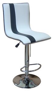 Barová židle Mia, bílá ekokůže