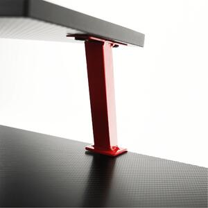 PC stůl / herní stůl, červená / černé, LATIF