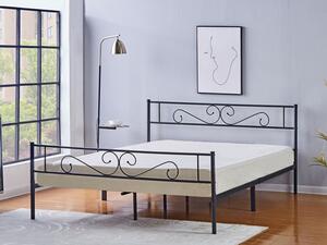 Kovová postel s roštem Bengrio 0601, Rozměr postele: 140 x 200 cm, Barva: Černá Mirjan24 5903211308291