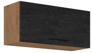 Uzavřená horní skříňka Woodline 80 GU-36 1F, Barva: dąb lancelot / dark wood Mirjan24 5903211312090