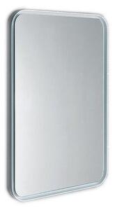FLOAT zaoblené zrcadlo v rámu s LED osvětlením 600x800mm, bílá 22572