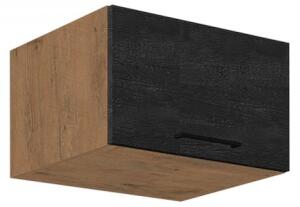 Horní skříňka Woodline 60 NAGU-36 1F, Barva: dąb lancelot / dark wood Mirjan24 5903211312144