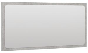 2dílný set koupelnového nábytku - skříňka + zrcadlo 80 cm - dřevotříska | betonově šedý