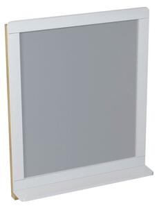 PRIM zrcadlo s policí 70x84x14cm, cedr/bílá PM001