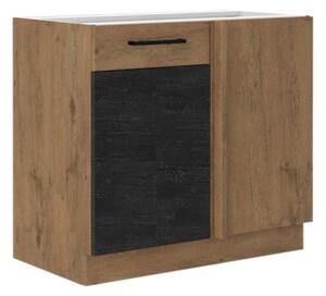Spodní kuchyňská skříňka Woodline 105 ND 1F BB, Barva: Dub lancelot / bíly lesk Mirjan24 5902928947977