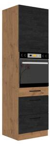 Kuchyňská skříňka se zásuvkami Woodline 60 DPS-210 3S 1F, Barva: Dub lancelot / matera Mirjan24 5902928842999