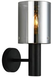 ITALUX WL-5581-1A-BK+SG - Nástěnné svítidlo SARDO 1xE27/40W/230V černá