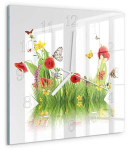 Skleněné hodiny Louka zskb-30x30-00083563
