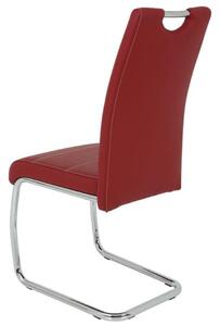 Jídelní židle FLORA S bordó, syntetická kůže