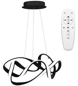 Toolight Toolight, LED moderní stropní svítidlo + dálkové ovládání APP820-CP, černá, OSW-06881